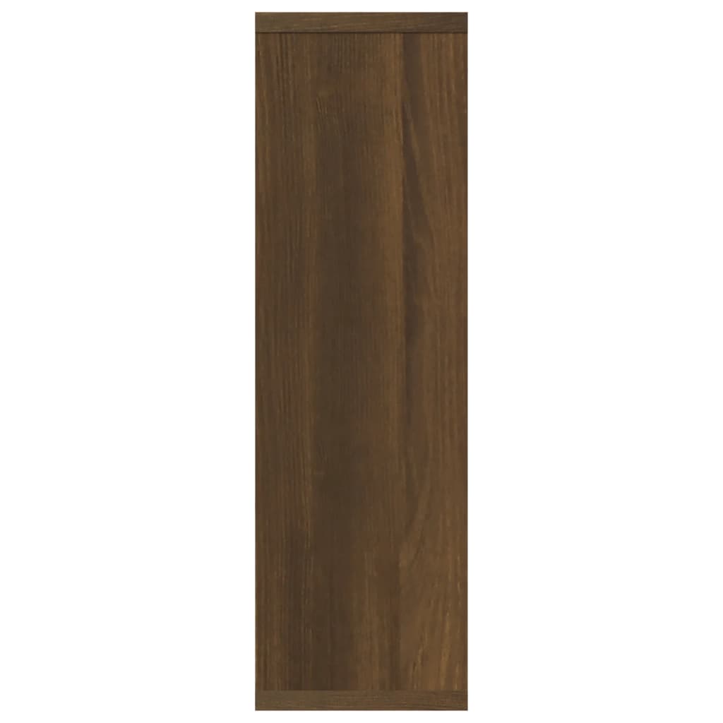 Wall Shelf Brown Oak 85x16x52.5 cm Engineered Wood
